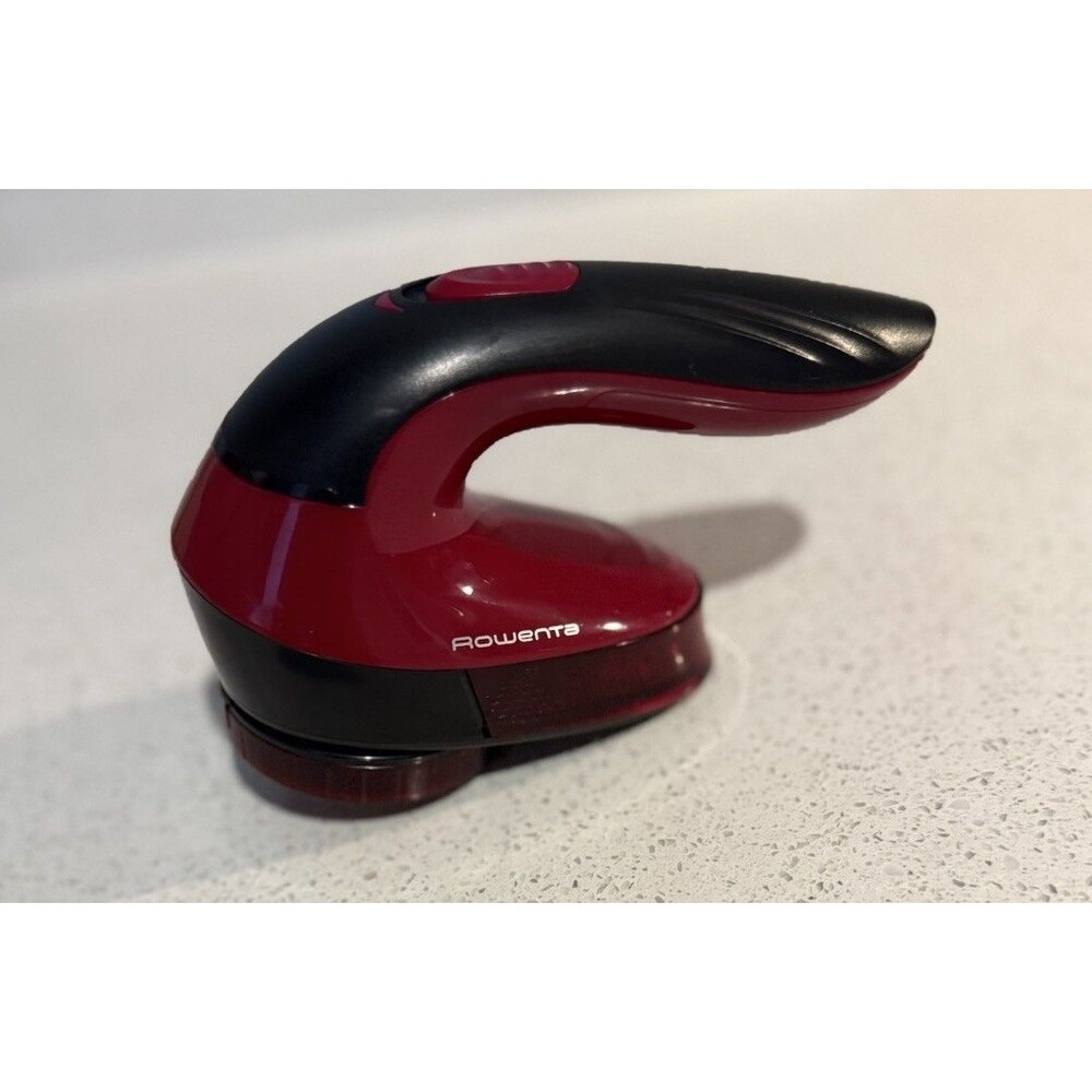 Rowenta JA1012 Electric Fabric Shaver Red Black Efficient Adjustable Guard